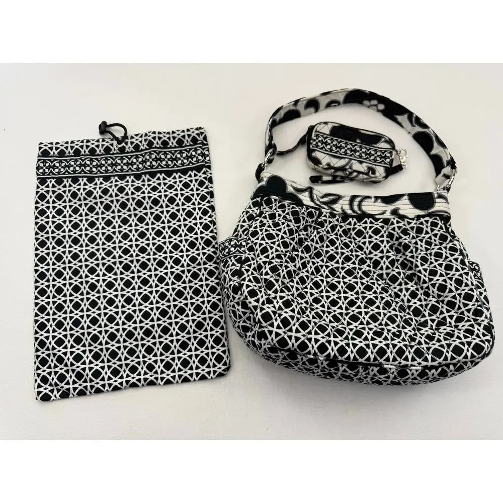 Vera Bradley Night & Day Hobo Purse Set Shoulder Wallet Drawstring Bag Travel